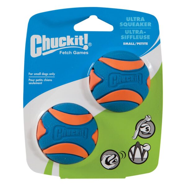 Chuckit! duo de balles ultra squeaker petites -