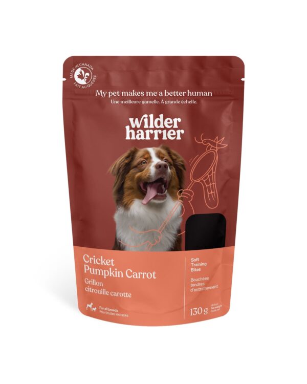 Wilder Harrier gâteries tendres pour chien au grillon citrouille et carotte -